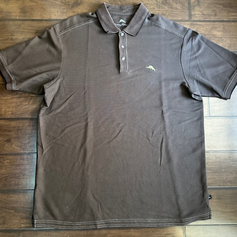 Tommy Bahama Emfielder S/S Polo Shirt Brown